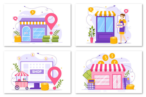 12 Small Business Loan FREE Illustrations