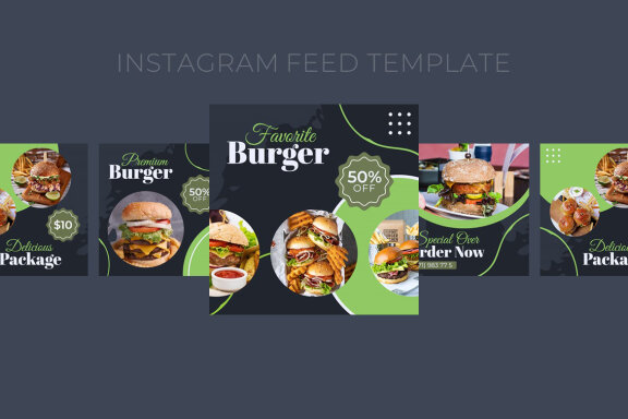 Burger - Instagram Post Template