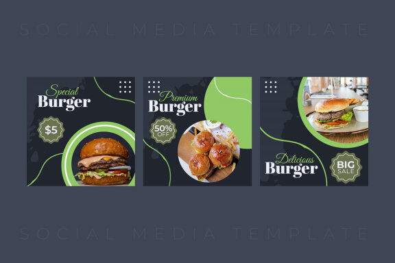 Burger - Instagram Post Template