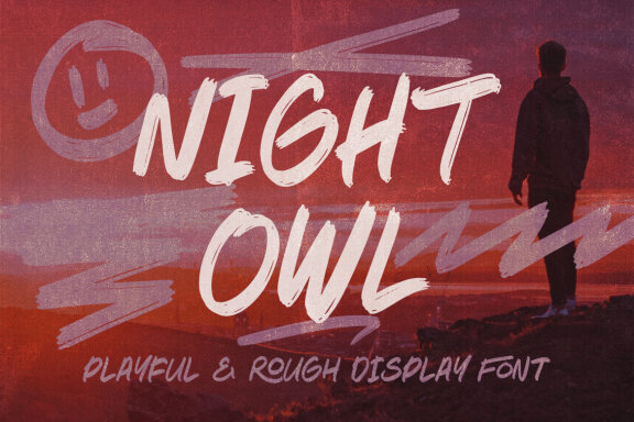 Night Owl Brush Font