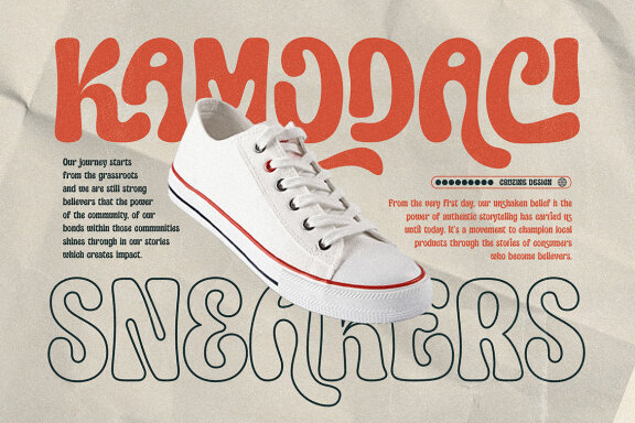 Karimtila Vintage Groovy Font