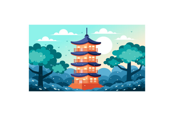 Japanese Mountain Temple