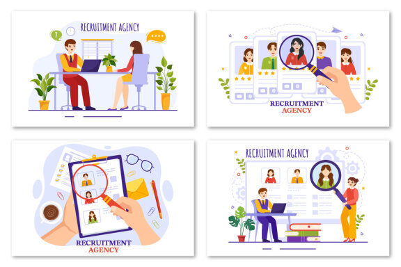 15 Recruitment Agency Illustration