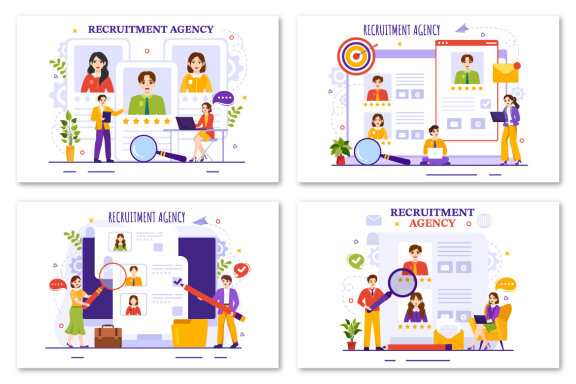 15 Recruitment Agency Illustration