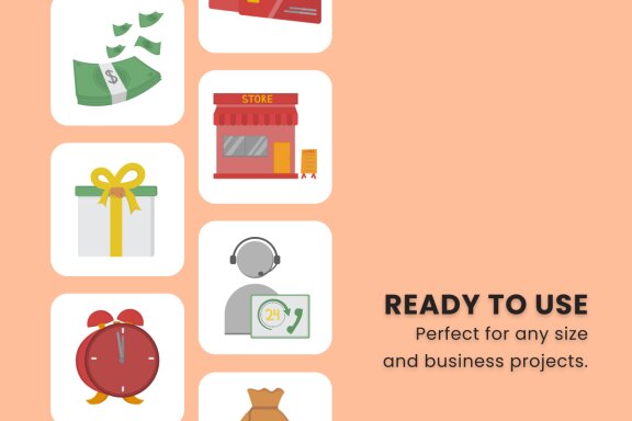 Sale 2D Icon Illustration Set Vol 2