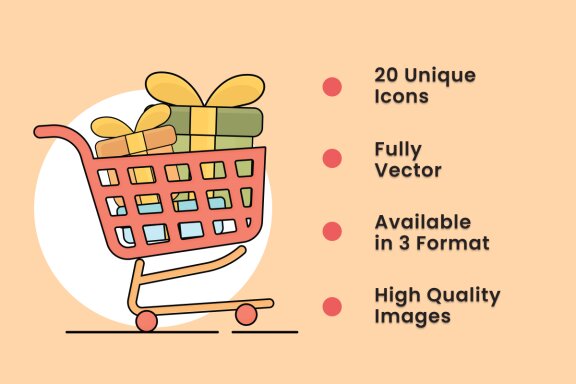 Sale 2D Icon Illustration Set Vol 3