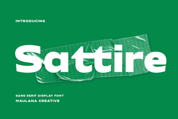 Sattire Expanded Sans Display Font