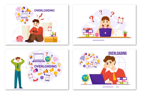 12 Overloading Business Illustration