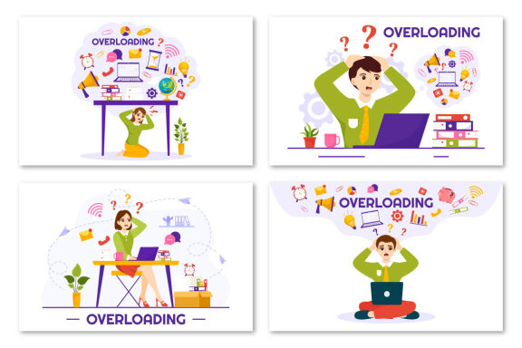 12 Overloading Business Illustration