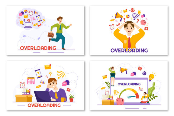 12 Overloading Business Illustration