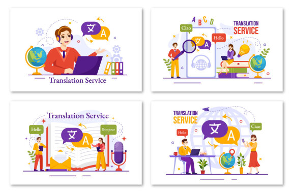 15 Translation Service Illustration