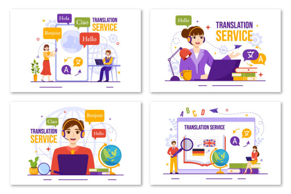 15 Translation Service Illustration