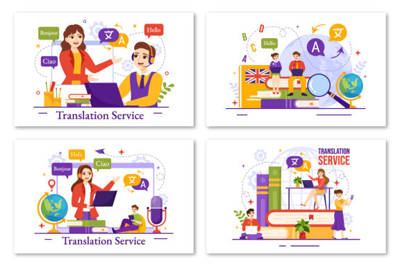 15 Translation Service Illustration