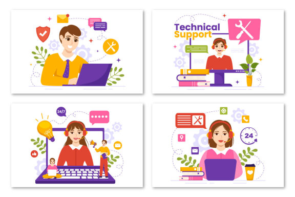 12 Technical Support System Illustration