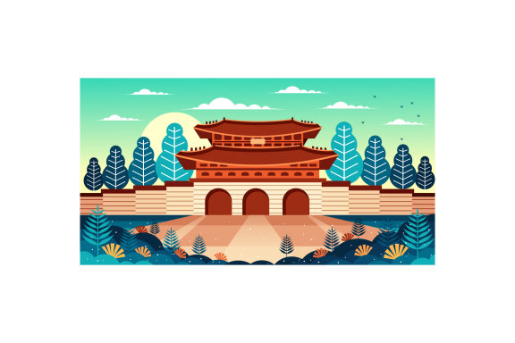 Gyeongbokgung Palace Illustration