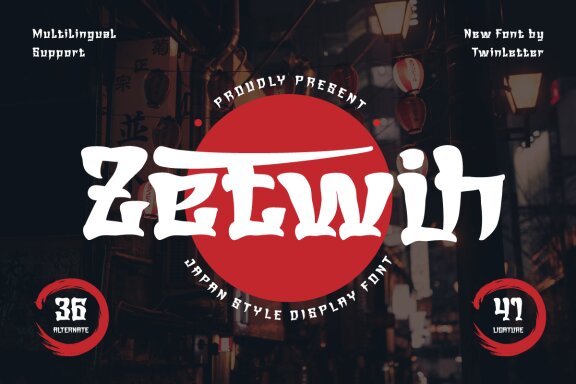 Zetwih | Japan font