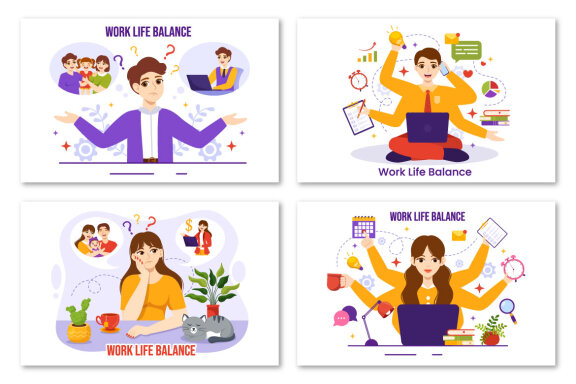 14 Work Life Balance Illustration