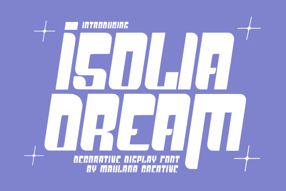 Isolia Dream Decorative Display Font