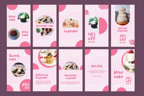Cup Cake - Instagram Story Template