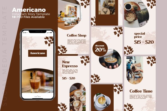 Americano - Instagram Story Template