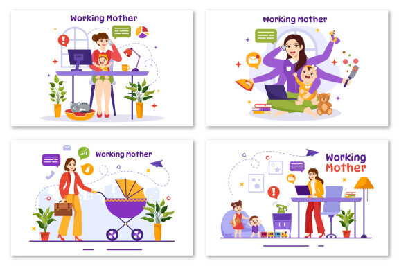 13 Working Mother Illustration