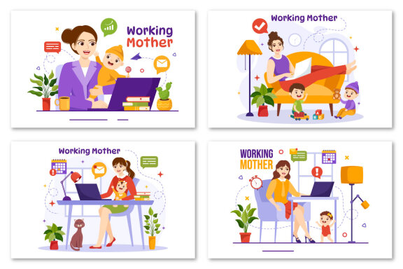 13 Working Mother Illustration