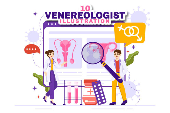 10 Venereologist Diagnostic Illustration