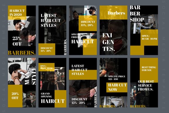 Barbers - Instagram Story Template