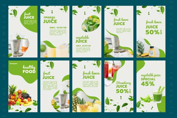 Healthy Food - Instagram Story Template