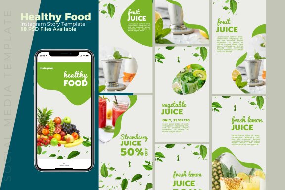Healthy Food - Instagram Story Template