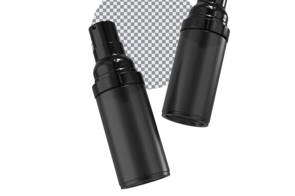 Two Mini Spray Bottle Mockup