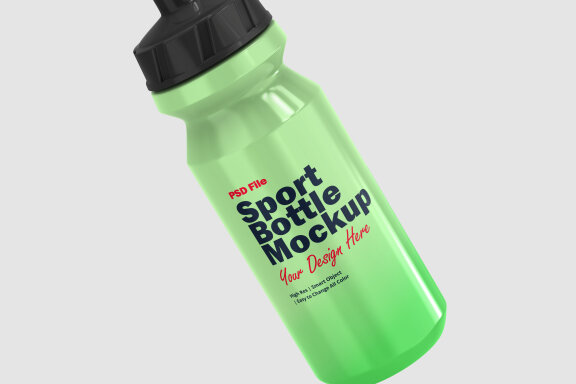 Free Sport Bottle Mockup (PSD)