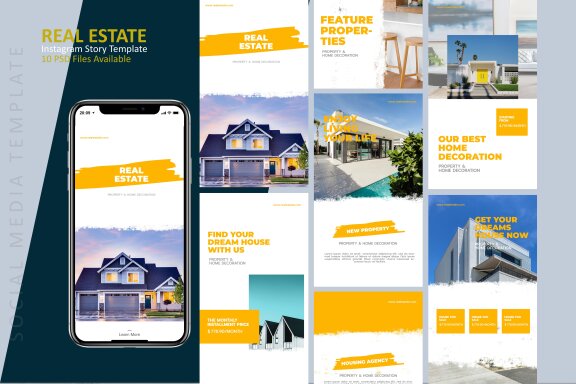 Real Estate - Free Instagram Story Template