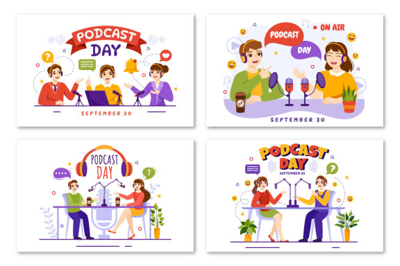 16 International Podcast Day Illustration