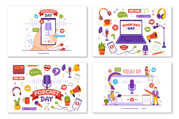 16 International Podcast Day Illustration