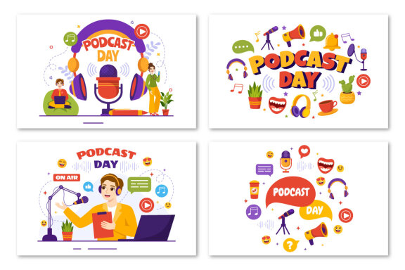 16 International Podcast Day Illustration