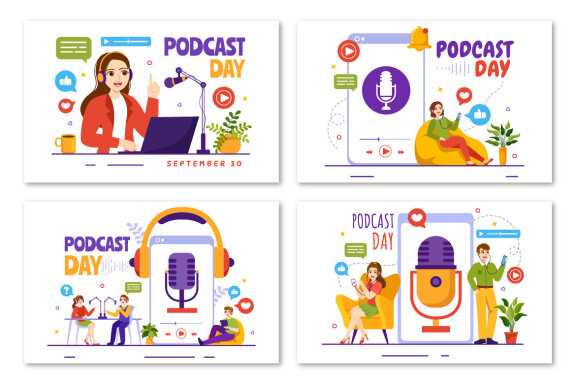 16 International Podcast Day Illustration