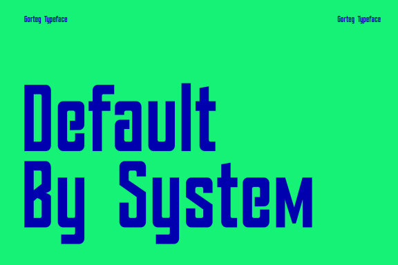 Gorteg Condensed Sans Display Font