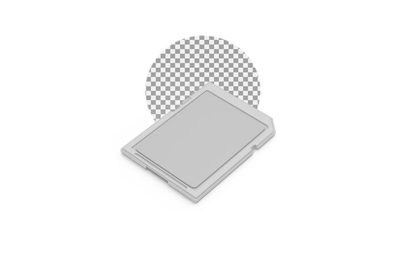SD Memory Card Mockup