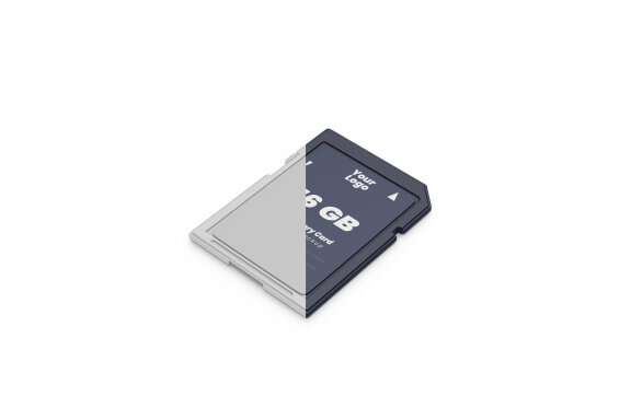 SD Memory Card Mockup