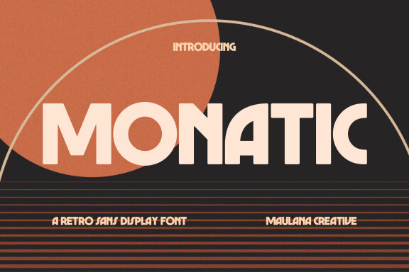 Monatic Retro Sans Display Font