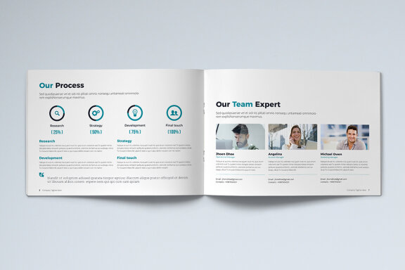 Company Profile Landscape Template