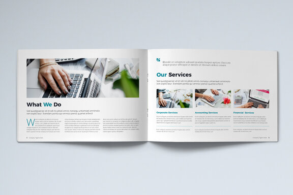 Company Profile Landscape Template