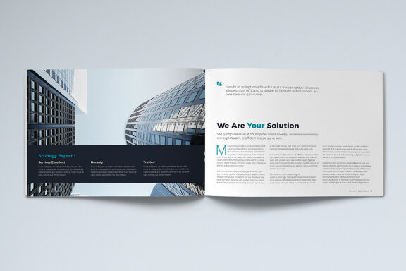 Company Profile Landscape Template