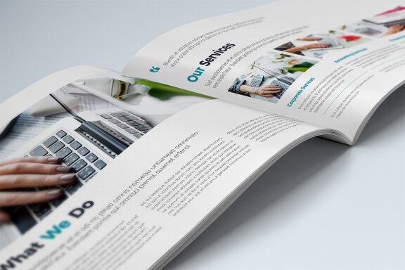 Company Profile Landscape Template