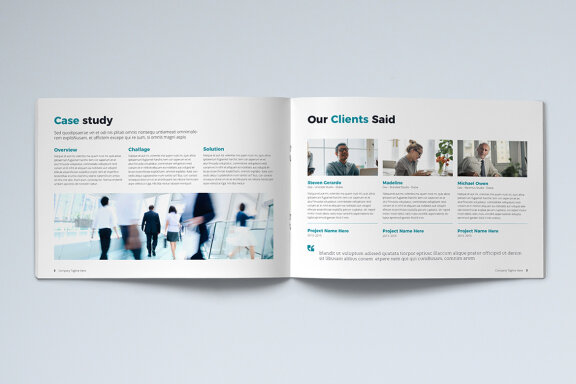 Company Profile Landscape Template