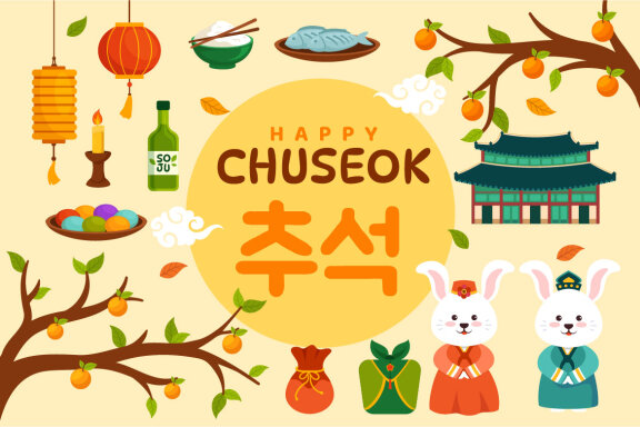 18 Happy Chuseok Day Illustration