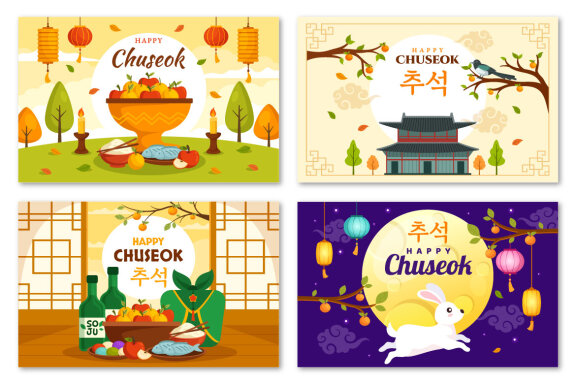 18 Happy Chuseok Day Illustration