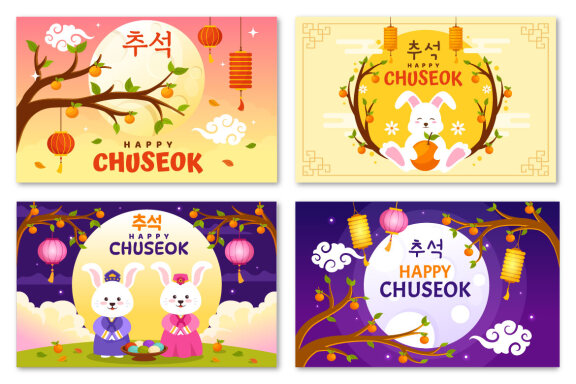 18 Happy Chuseok Day Illustration