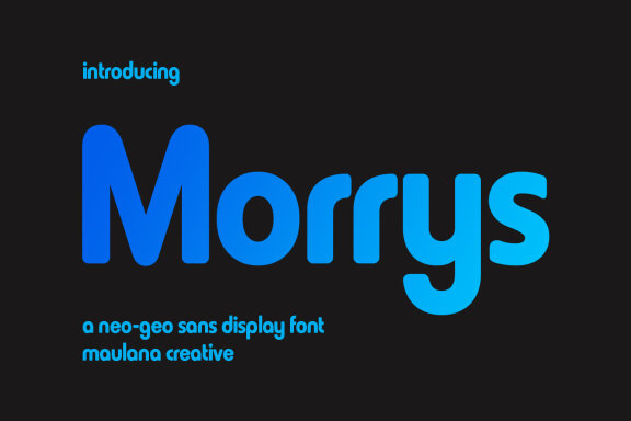 Morrys Sans Display Font